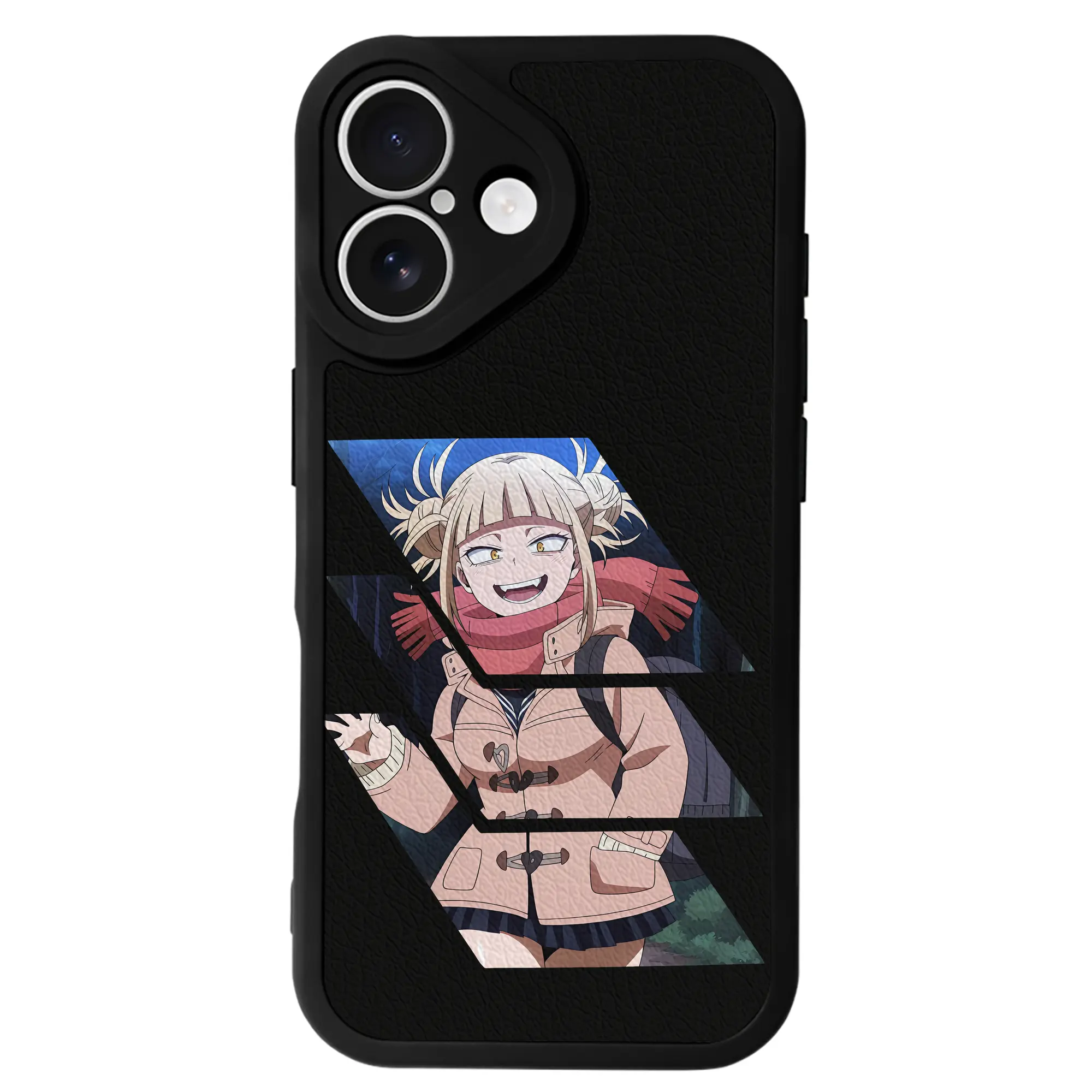 僕のヒーローアカデミア グッズ,トガヒミコ - IPhone 16シリーズ対応 ・ シリコンスマホケース ・ レザー調 ・ 高精度フィット ・ 耐衝撃 ・ ワイヤレス充電対応 ・ 精密カット